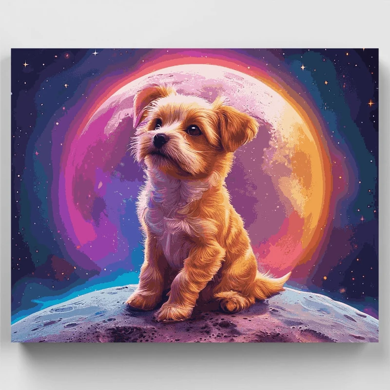 Cosmic Puppy - Paint by Numbers Kit