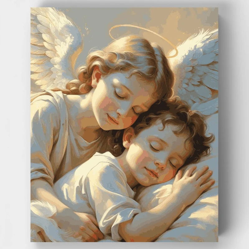 Guardian Angel Embrace - Paint by Numbers Kit