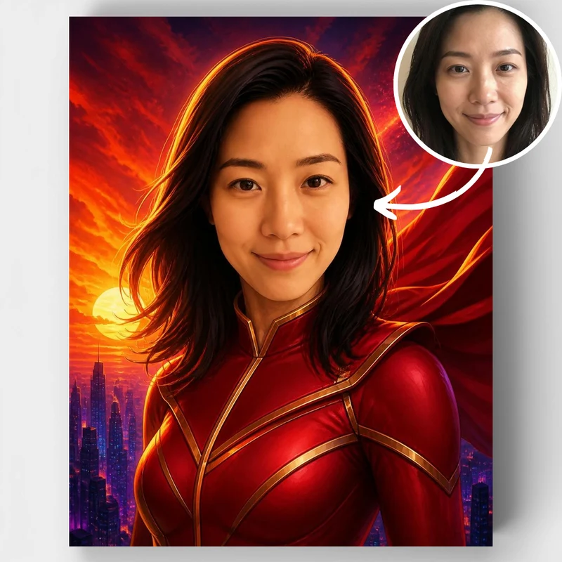 Cosmic Superhero - Custom Paint by Numbers Kit