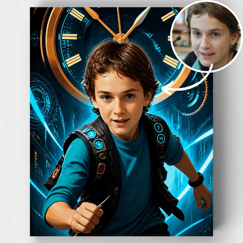 Time Traveler Adventure - Custom Paint by Numbers Kit