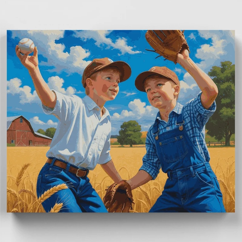 Summer Baseball Fun - Paint by Numbers Kit