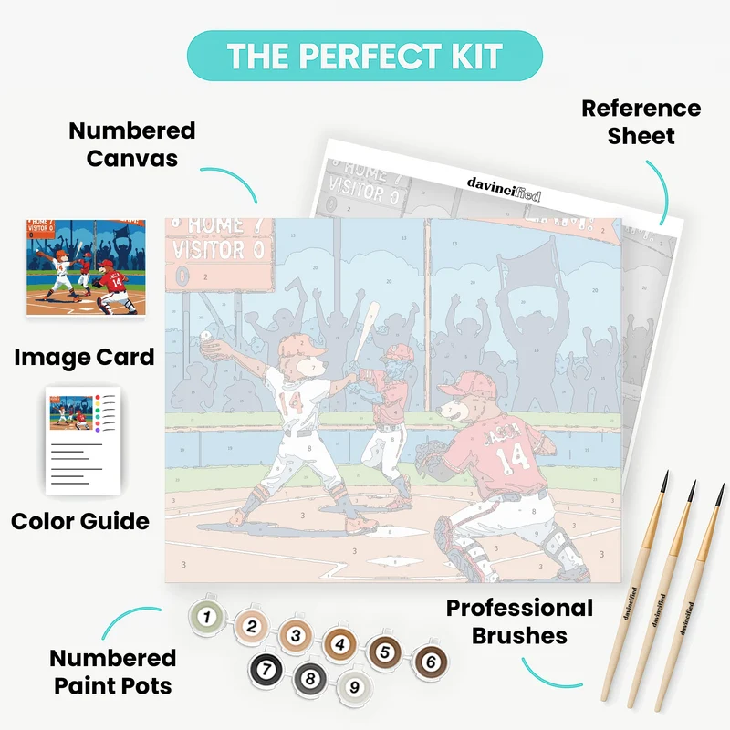 Baseball Game - Paint by Numbers Kit