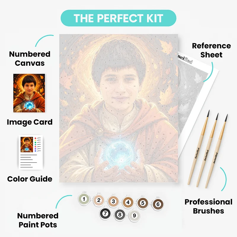 Mystic Apprentice - Custom Paint by Numbers Kit