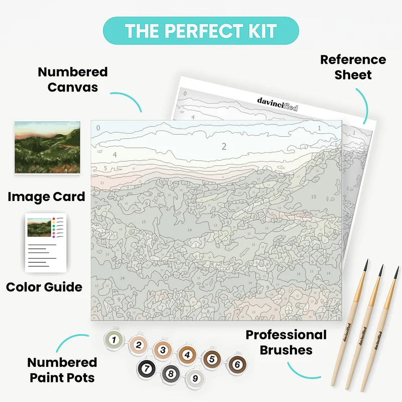 Rolling Green Hills - Paint by Numbers Kit