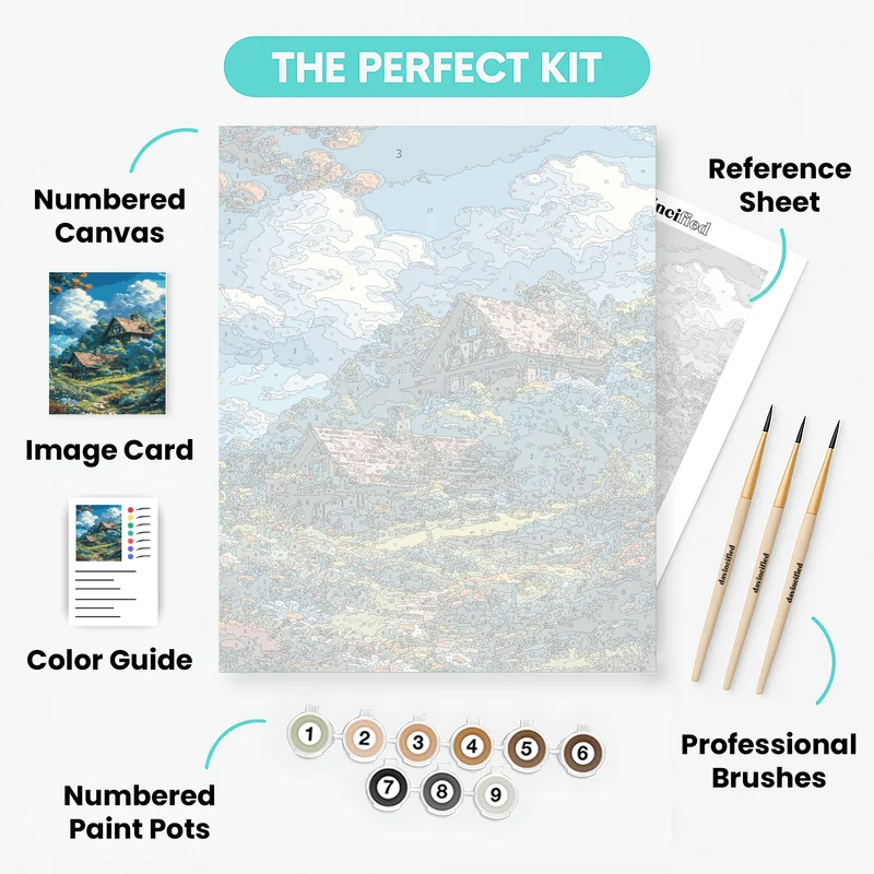 "The Apple in the Winter Garden" Paint by Numbers Kit
