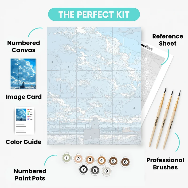 Airport Waiting Lounge - Paint by Numbers Kit