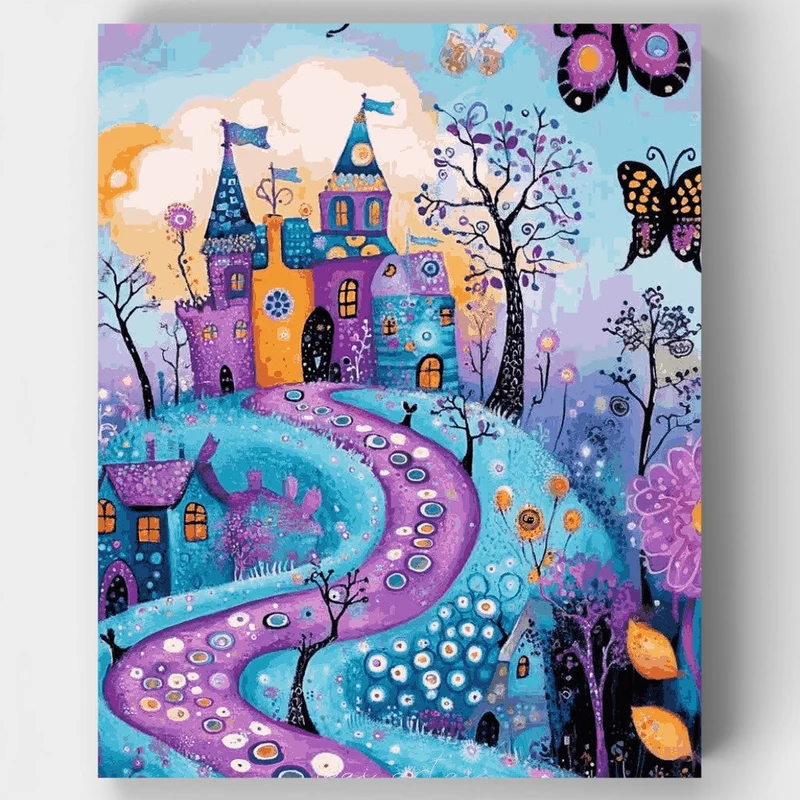 Whimsical Fantasy Castle - Paint by Numbers Kit