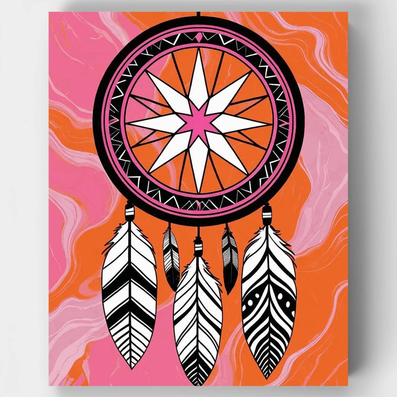 Sunset Spirit Compass - Paint by Numbers Kit