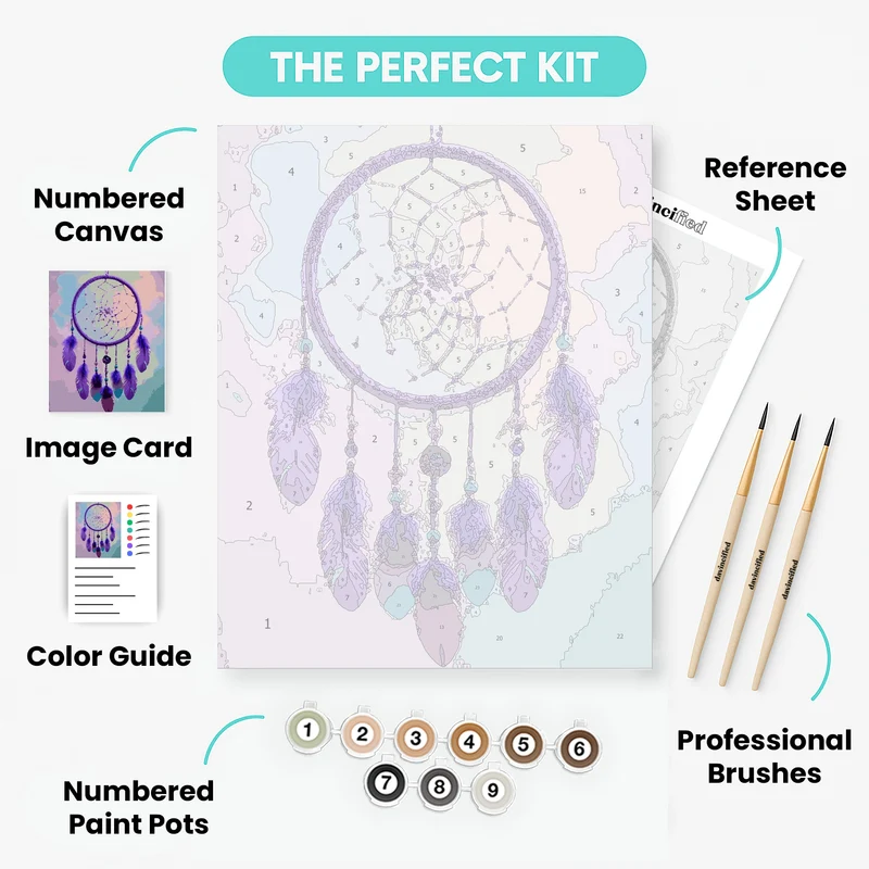 Purple Serenity Catcher - Paint by Numbers Kit