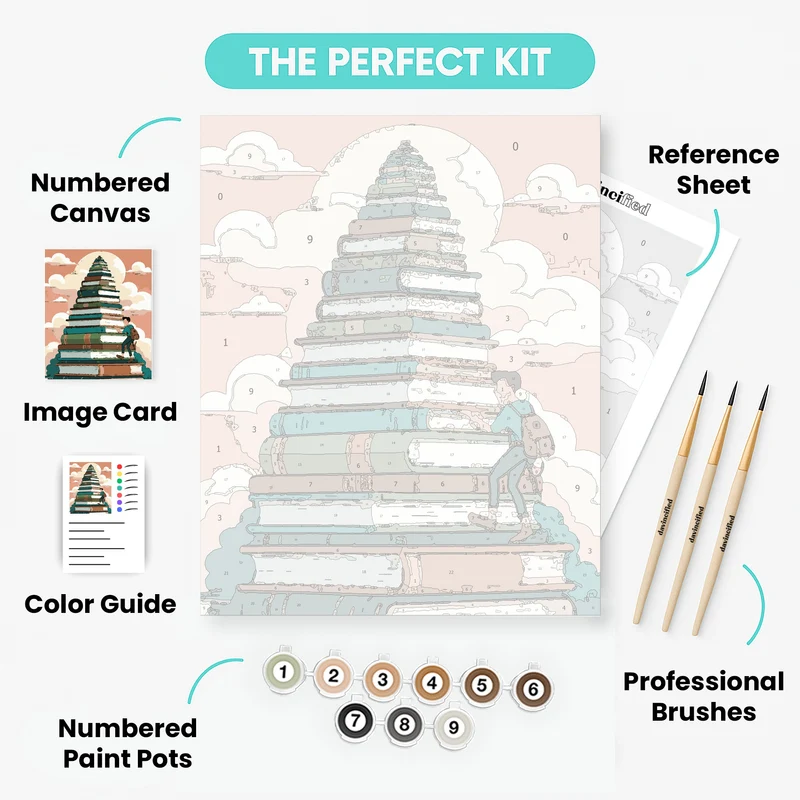 Stairway of Knowledge - Paint by Numbers Kit