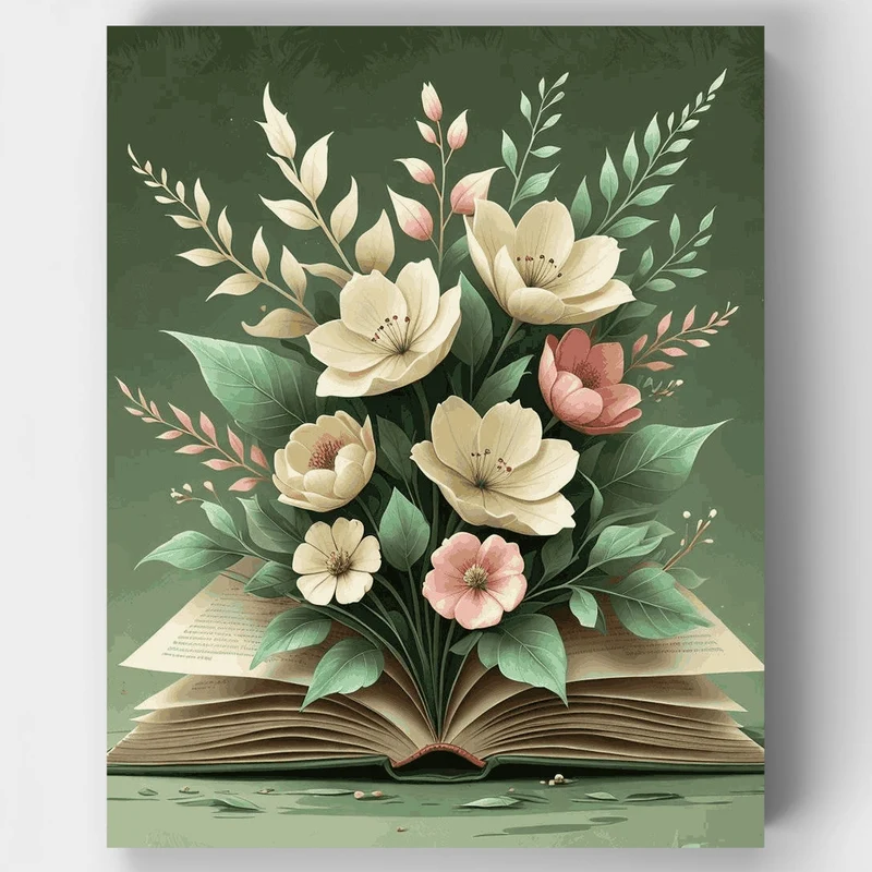 Blooming Book - Paint by Numbers Kit