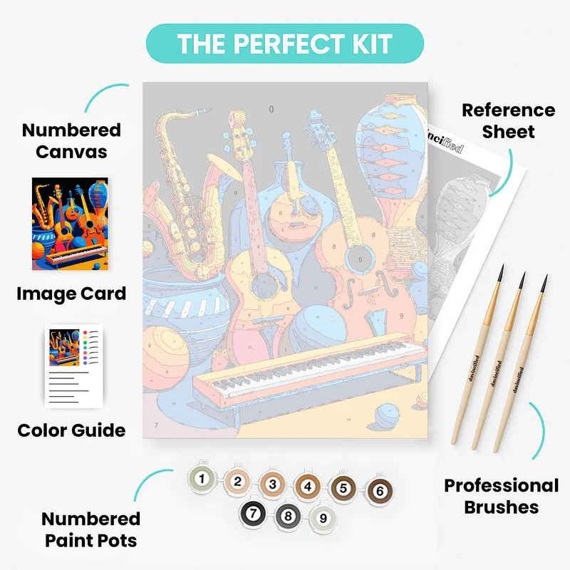 Musical Still Life - Paint by Numbers Kit
