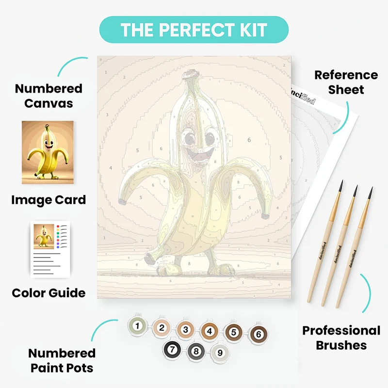 Happy Banana - Paint by Numbers Kit