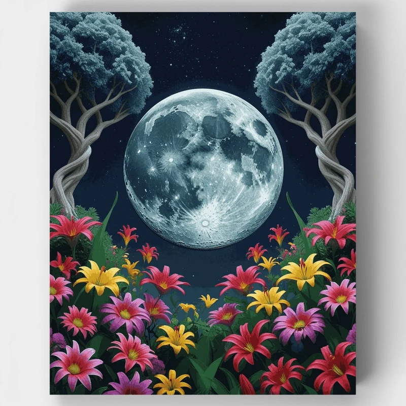 Moonlit Garden - Paint by Numbers Kit