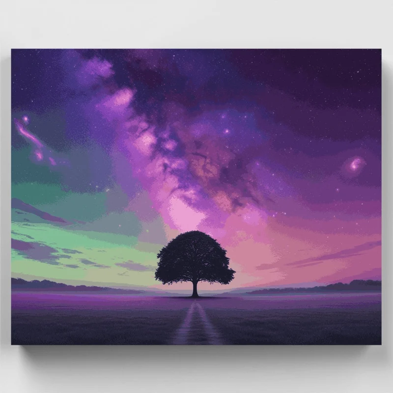 Cosmic Galaxy Tree - Paint by Numbers Kit