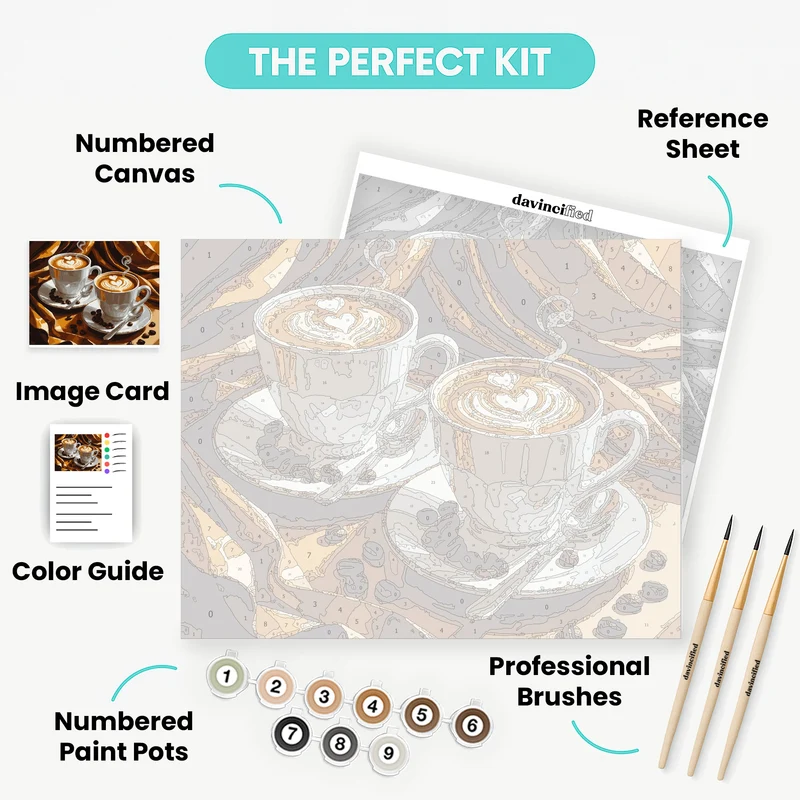 Cozy Coffee Moments - Paint by Numbers Kit