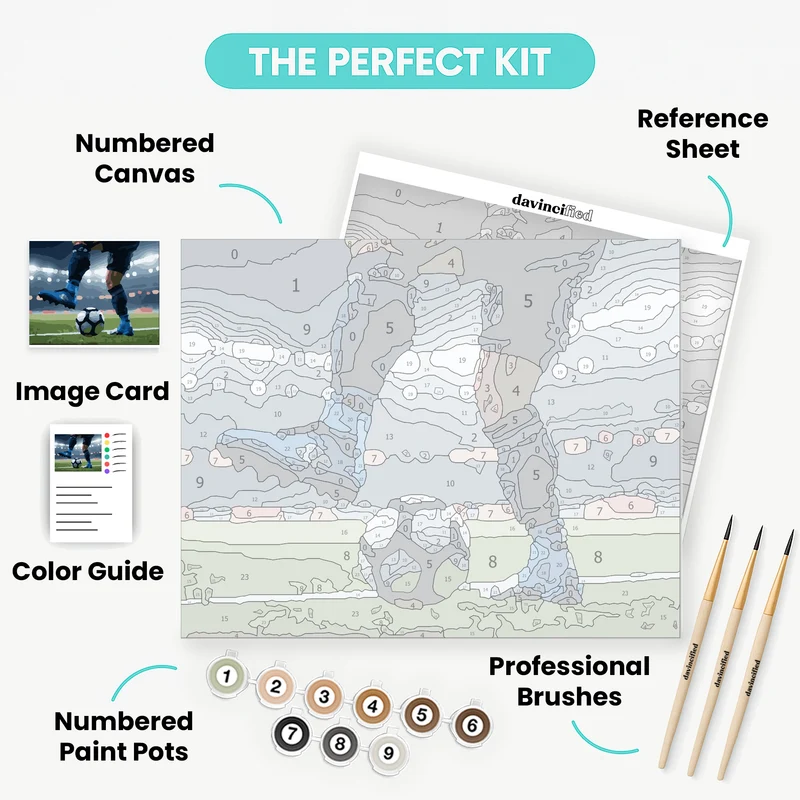 Soccer Glory - Paint by Numbers Kit