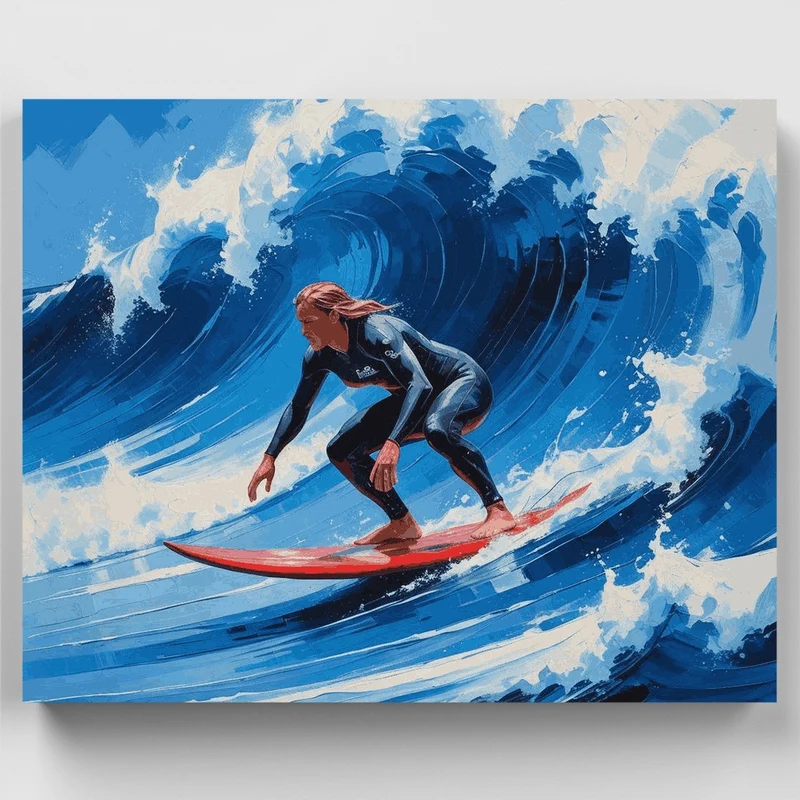 Catching the Perfect Wave - Paint by Numbers Kit