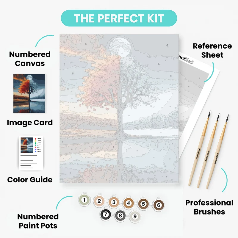 Four Seasons Tree - Paint by Numbers Kit