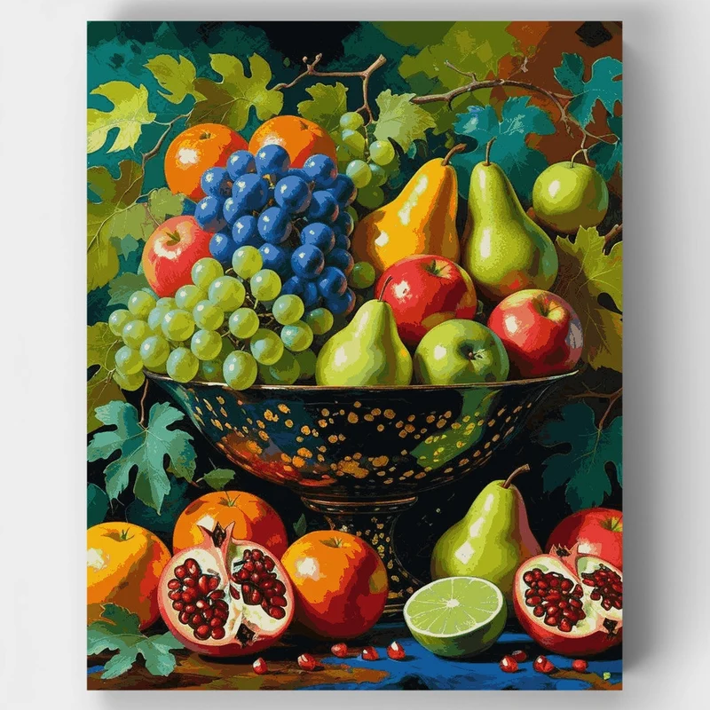 Abundant Harvest Still Life - Paint by Numbers Kit