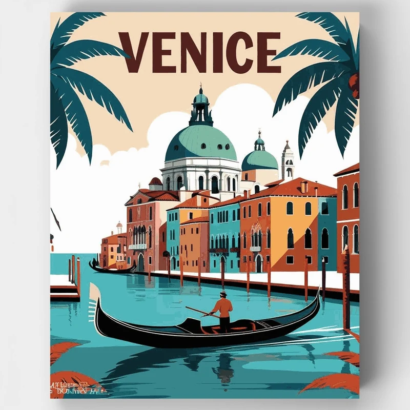 Venetian Canal Paradise - Paint by Numbers Kit