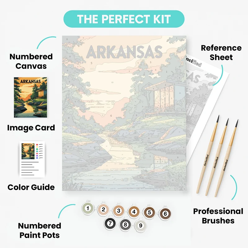 Arkansas Mountain Retreat - Paint by Numbers Kit