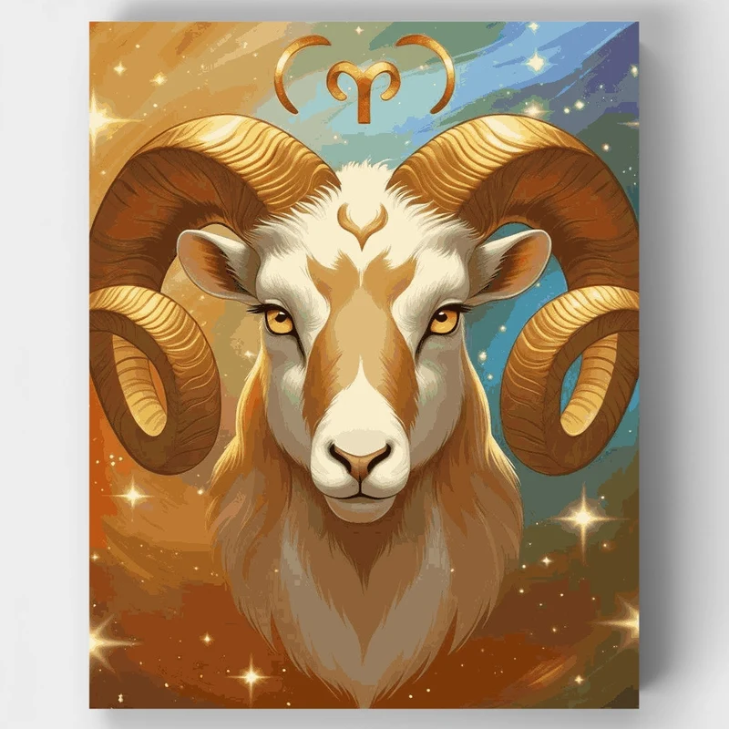 Celestial Aries Constellation - Paint by Numbers Kit