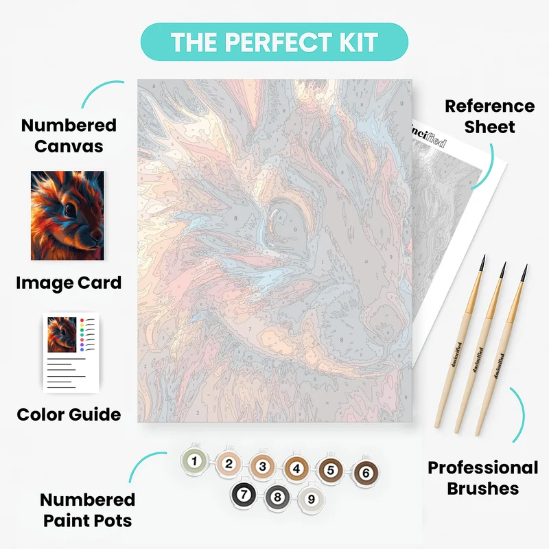 Mystical Rabbit - Paint by Numbers Kit