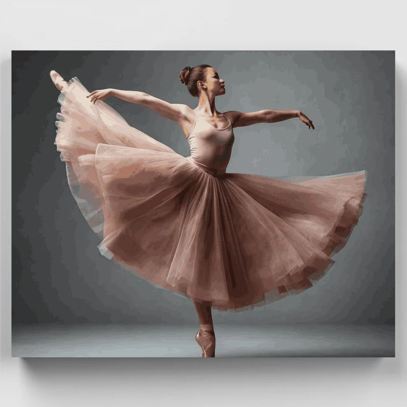 Graceful Ballet Dancer - Paint by Numbers Kit