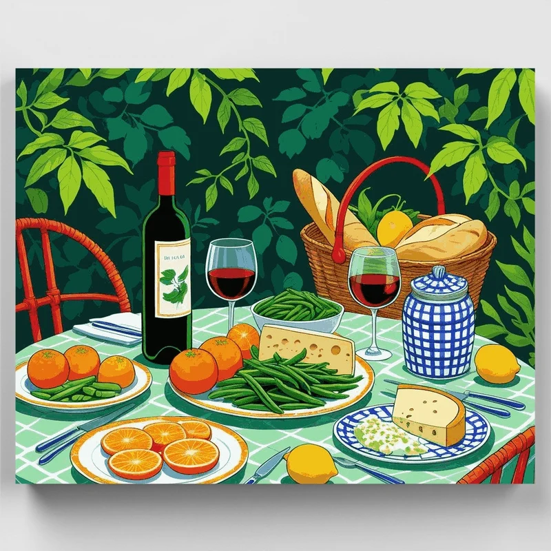 Summer Wine and Citrus - Paint by Numbers Kit
