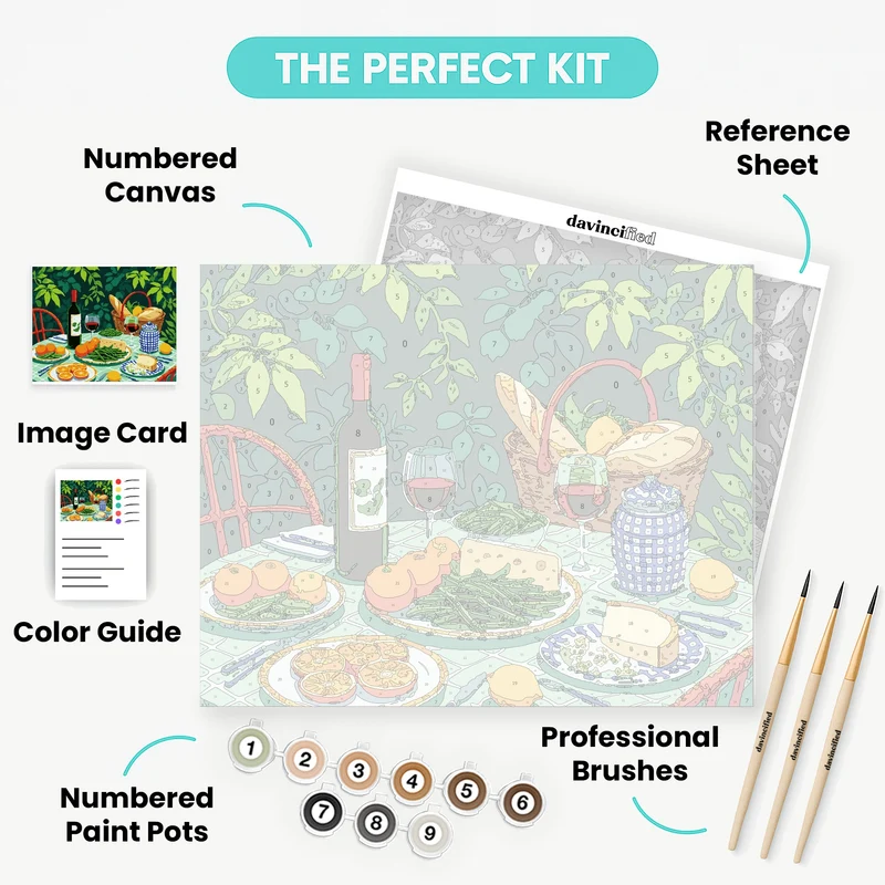 Summer Wine and Citrus - Paint by Numbers Kit