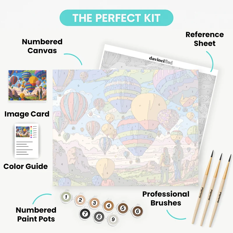 Canyon Valley Balloon Fiesta - Paint by Numbers Kit