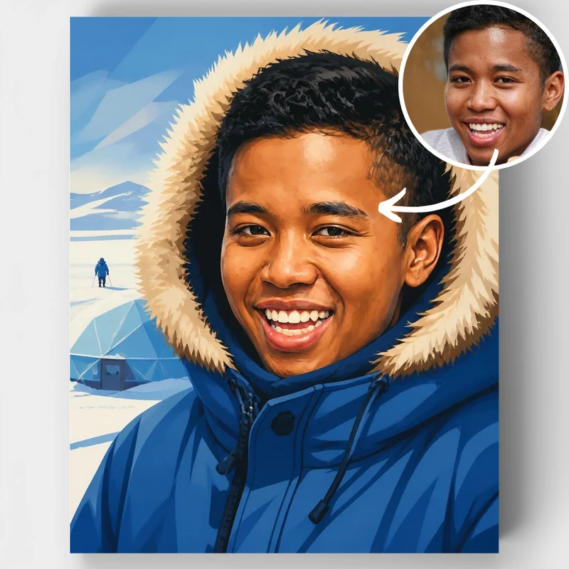 Arctic Explorer - Custom Paint by Numbers Kit
