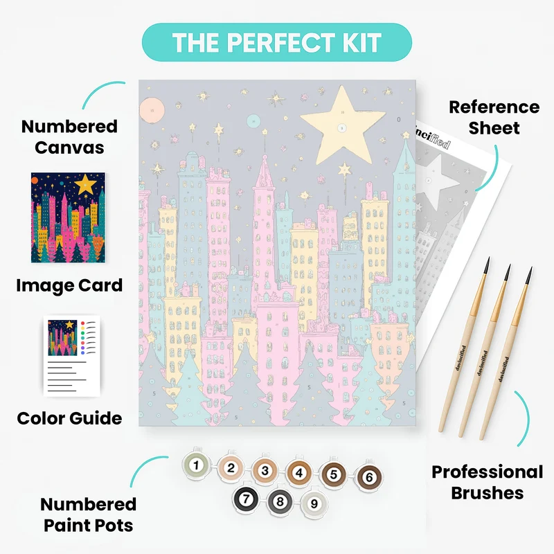 Magical City Nights - Paint by Numbers Kit