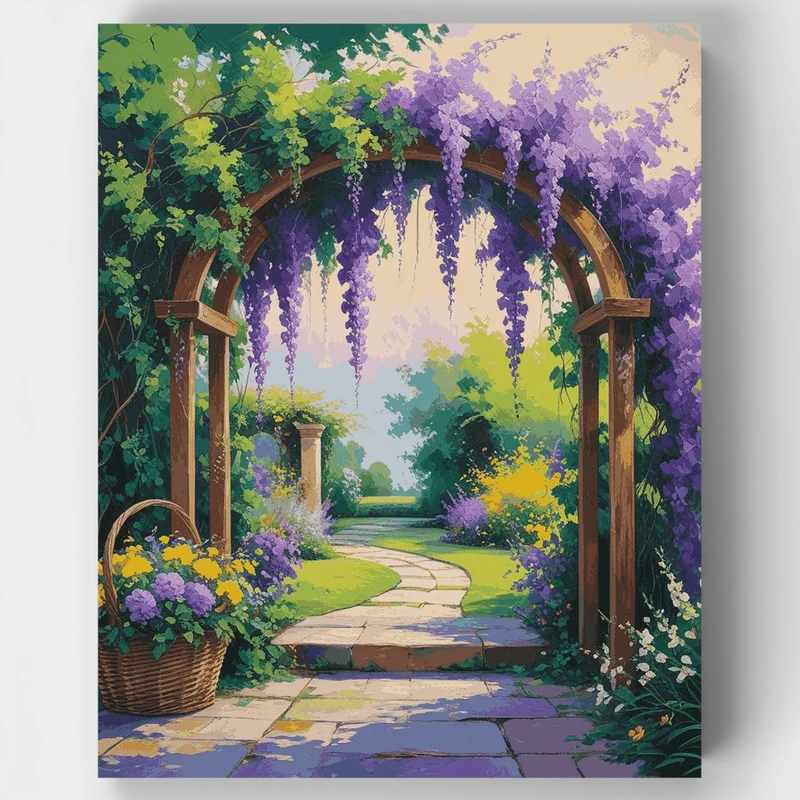 Enchanted Garden Archway - Paint by Numbers Kit