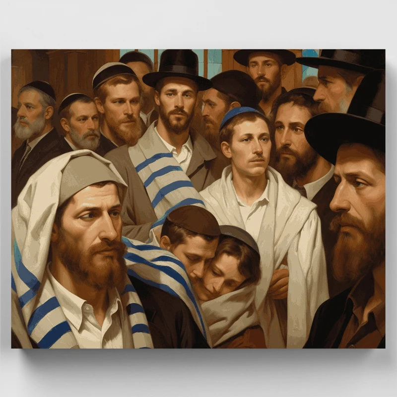 Jewish Prayer Service - Paint by Numbers Kit