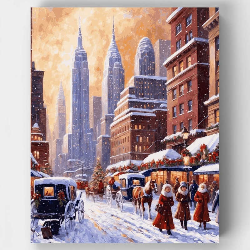 New York Winter Wonderland - Paint by Numbers Kit