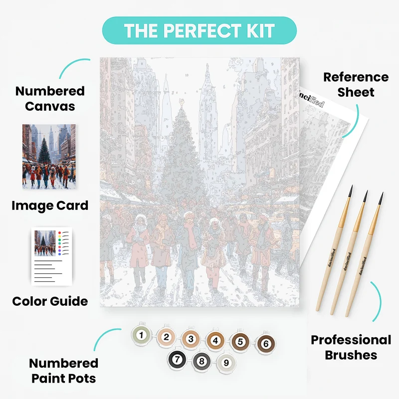 New York Christmas Magic - Paint by Numbers Kit