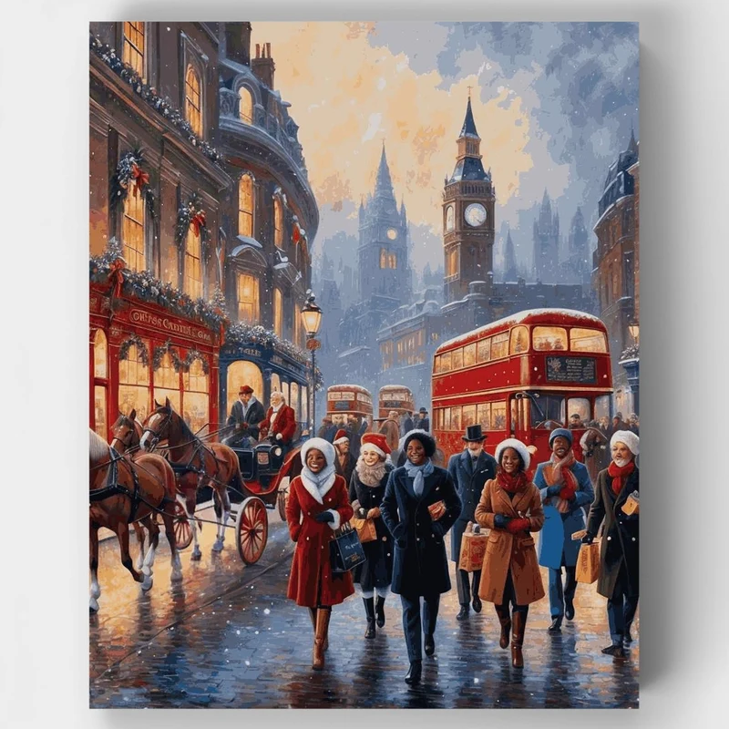 Christmas in London - Paint by Numbers Kit