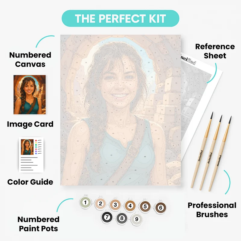 Adventurous Explorer - Custom Paint by Numbers Kit
