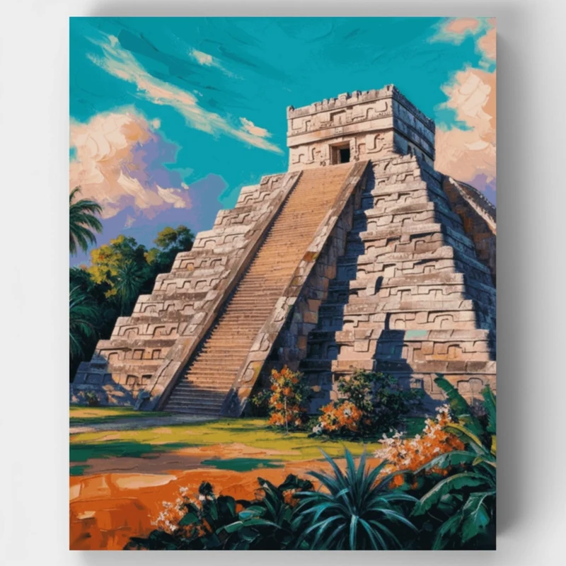 Chichen Itza - Paint by Numbers Kit