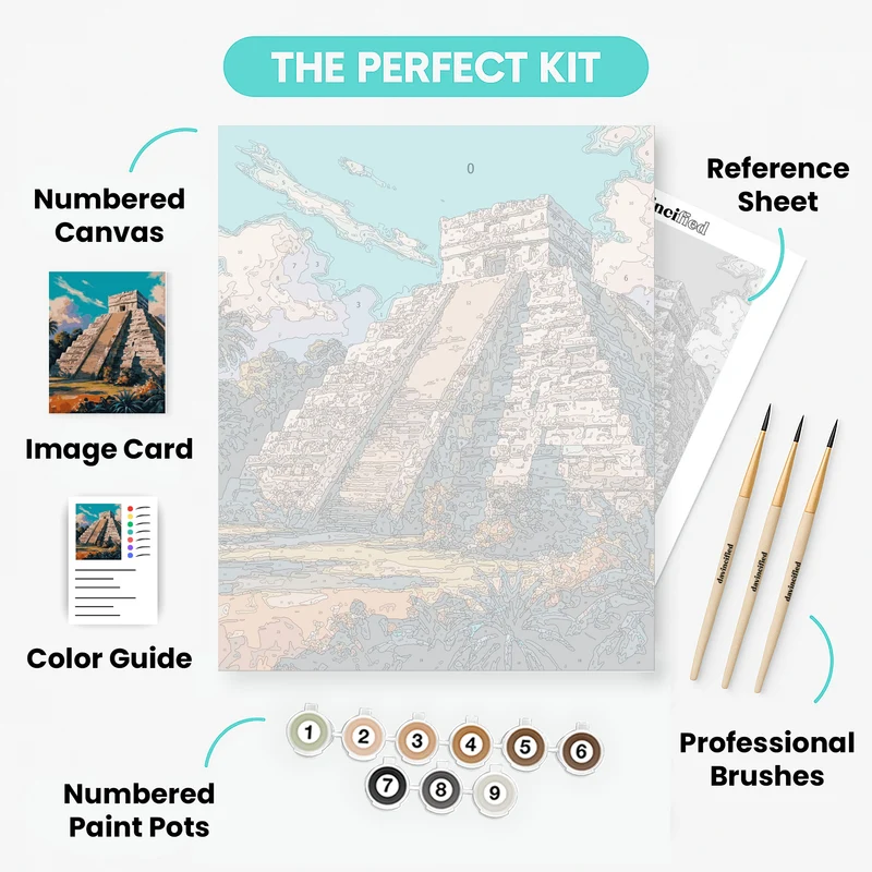 Chichen Itza - Paint by Numbers Kit