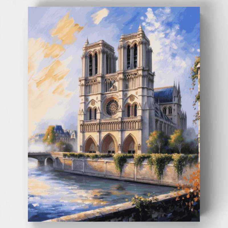 Notre Dame Cathedral - Paint by Numbers Kit