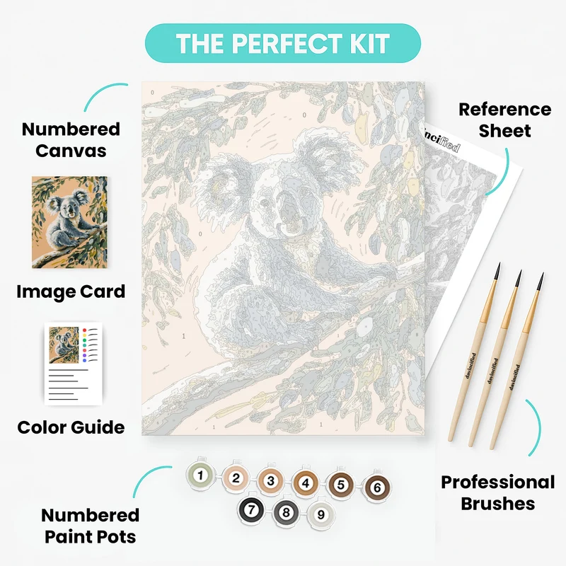 Whimsical Koala - Paint by Numbers Kit