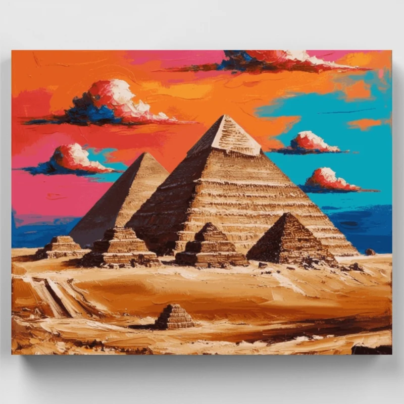 Pyramids of Giza - Paint by Numbers Kit