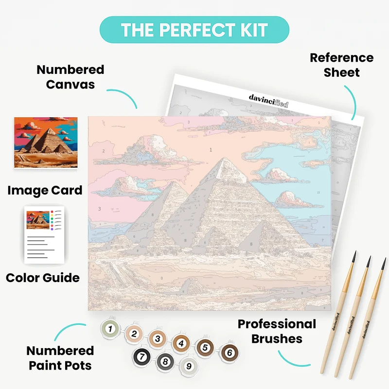 Pyramids of Giza - Paint by Numbers Kit
