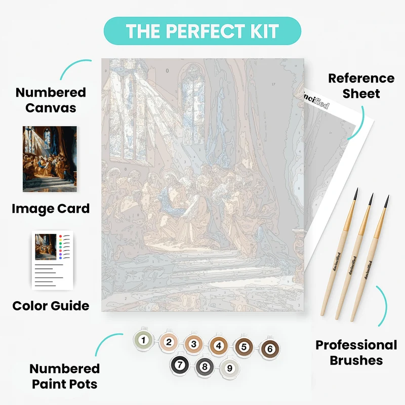 Baroque Church - Paint by Numbers Kit