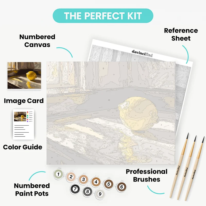 Vibrant Lemon - Paint by Numbers Kit