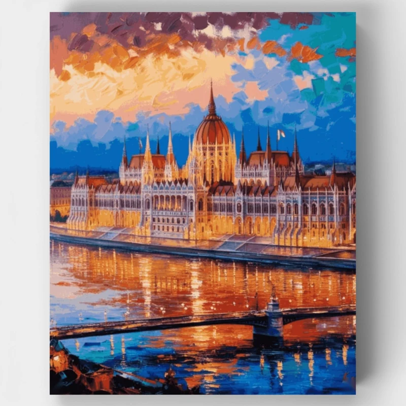 Budapest Cityscape - Paint by Numbers Kit