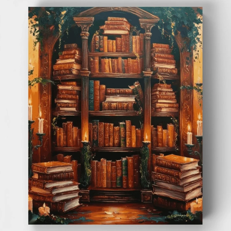Whimsical Books - Paint by Numbers Kit
